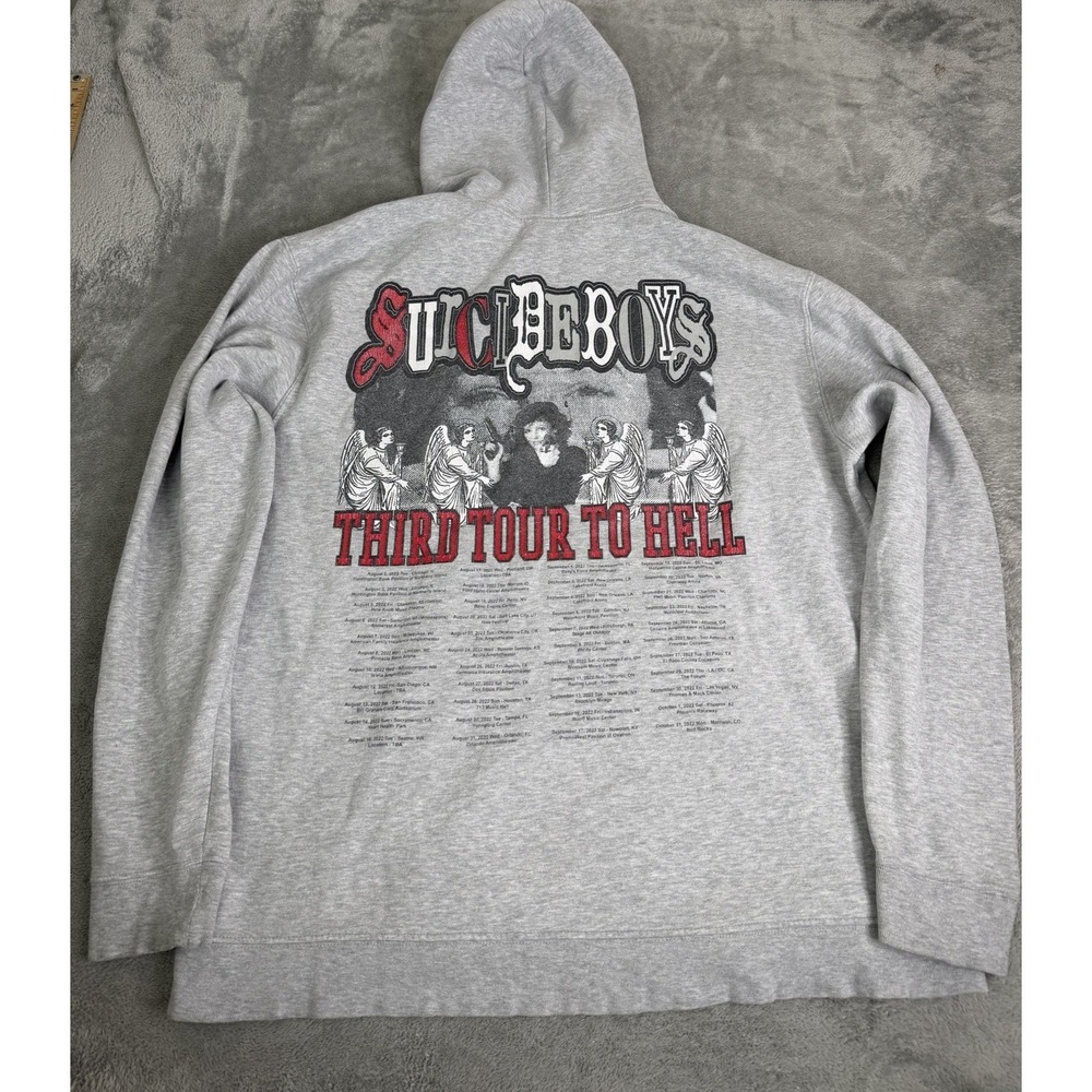 Suicideboys Grey Day Tour 2022 Hoodie Men's Size XL Gray